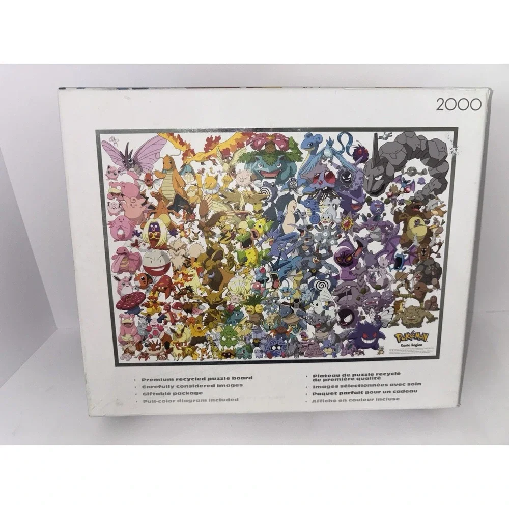 Buffalo Games Pokémon Kanto 151, 2000 Piece Jigsaw Puzzle Silver Select  Edition